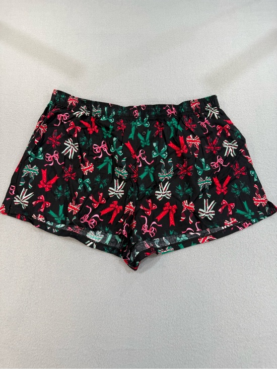 PINK Victoria's Secret Other - PINK Victoria's Secret Black Lounge Shorts with Red, Green & Pink Bows
